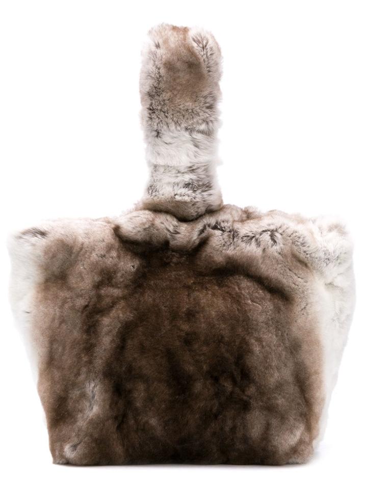Max Mara Fur Tote Bag - Brown