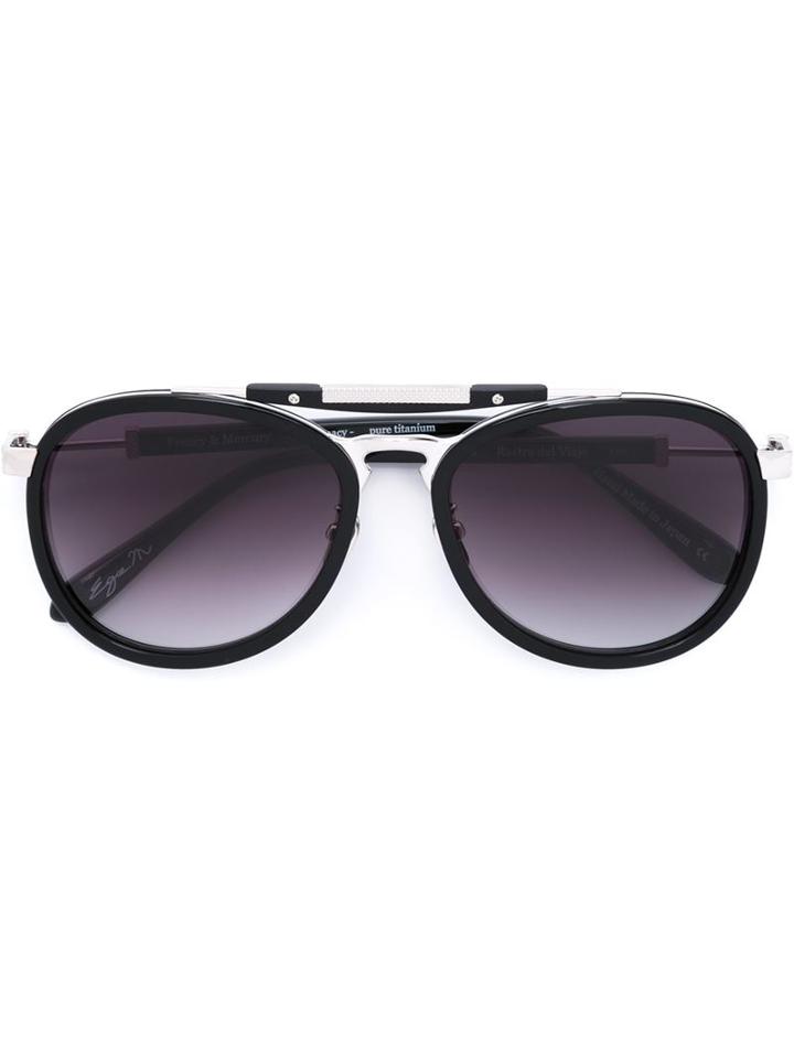 Frency & Mercury - 'rastro Del Viaje' Sunglasses - Unisex - Acetate/titanium - One Size, Black, Acetate/titanium