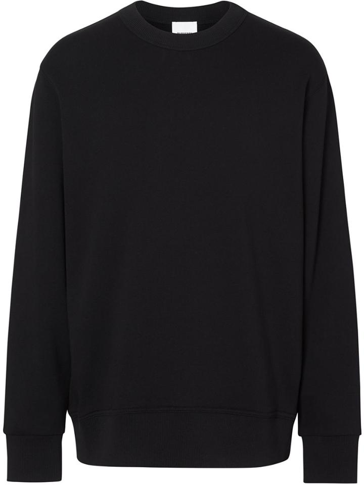 Burberry Zip Detail Horseferry Print Sweatshirt - Black