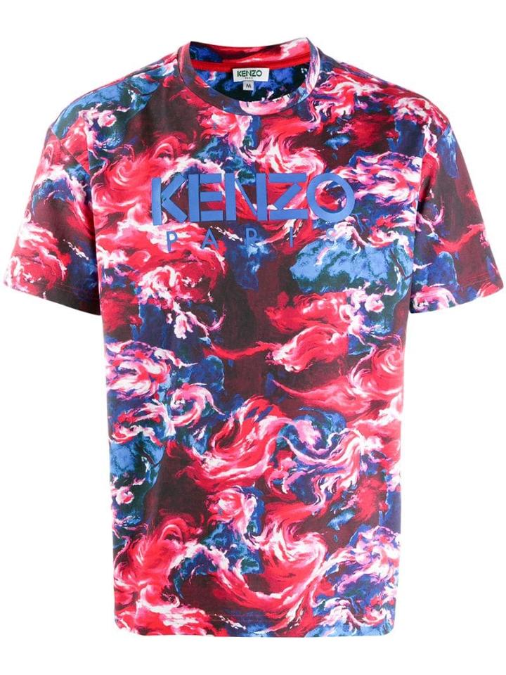 Kenzo Tie-dye Effect T-shirt - Red