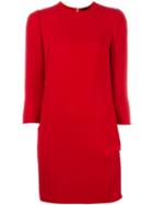 Dsquared2 Rear Keyhole Cocktail Dress, Women's, Size: 44, Red, Viscose/acetate/spandex/elastane