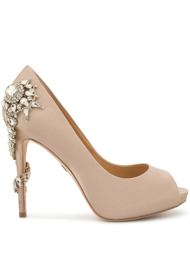 Badgley Mischka Embellished Open-toe Sandals - Pink