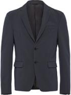 Prada Houndstooth Check Single-breasted Jacket - Blue