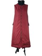 Marni Sleeveless Padded Coat, Women's, Size: 38, Red, Polyamide/polyester/wool