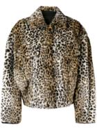 Philosophy Di Lorenzo Serafini Leopard Print Faux Fur Jacket - Nude &