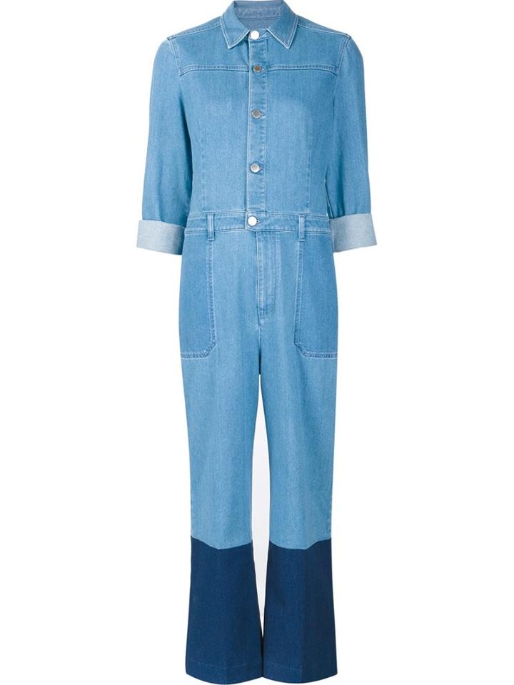 Stella Mccartney Denim Jumpsuit, Women's, Size: 38, Blue, Cotton/spandex/elastane