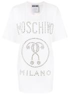 Moschino Oversized Studded Question Mark T-shirt - White