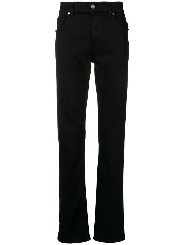 7 For All Mankind Straight Leg Jeans - Black