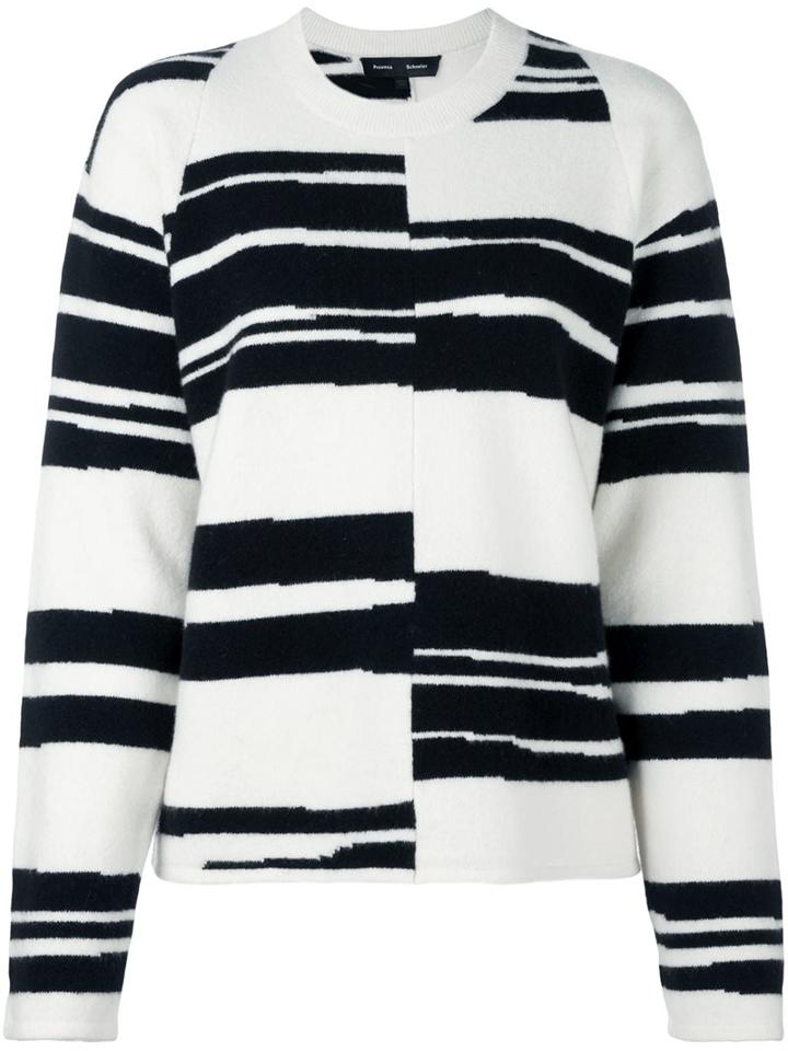 Proenza Schouler Striped Jumper, Women's, Size: Small, White, Polyamide/spandex/elastane/cashmere/wool
