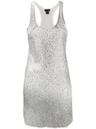 Avant Toi Long Star Embellished Vest - Grey