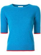Sonia Rykiel Knitted Cashmere Top - Blue