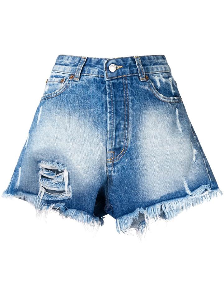 Forte Dei Marmi Couture Stone Washed Shorts - Blue