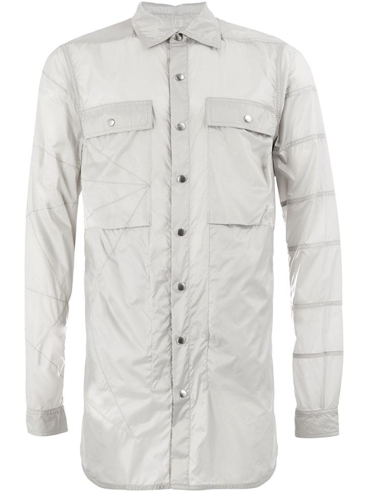 Rick Owens Embroidered Shell Jacket - Grey