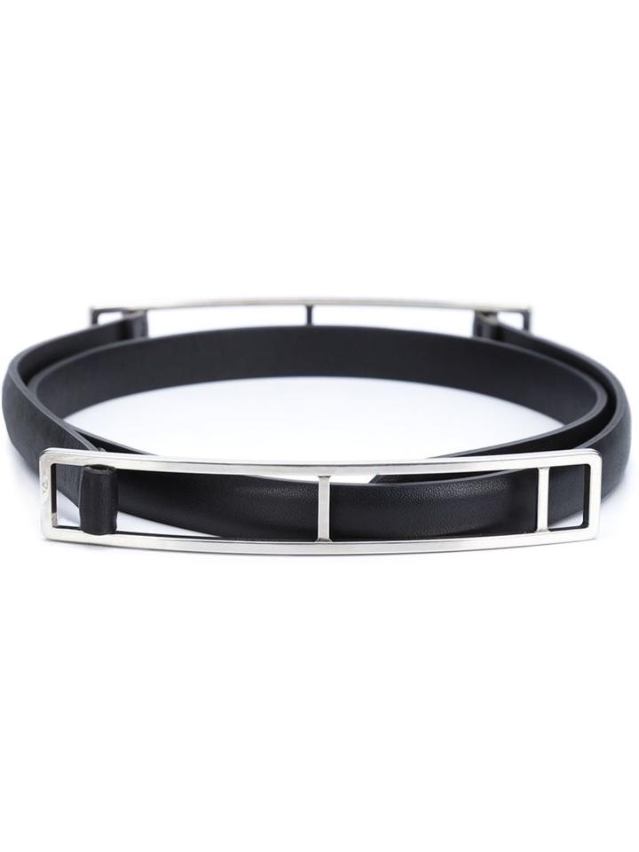 Helmut Lang Clasp Detail Thin Belt