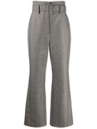 Peter Pilotto Kick-flare Tweed Trousers - Grey