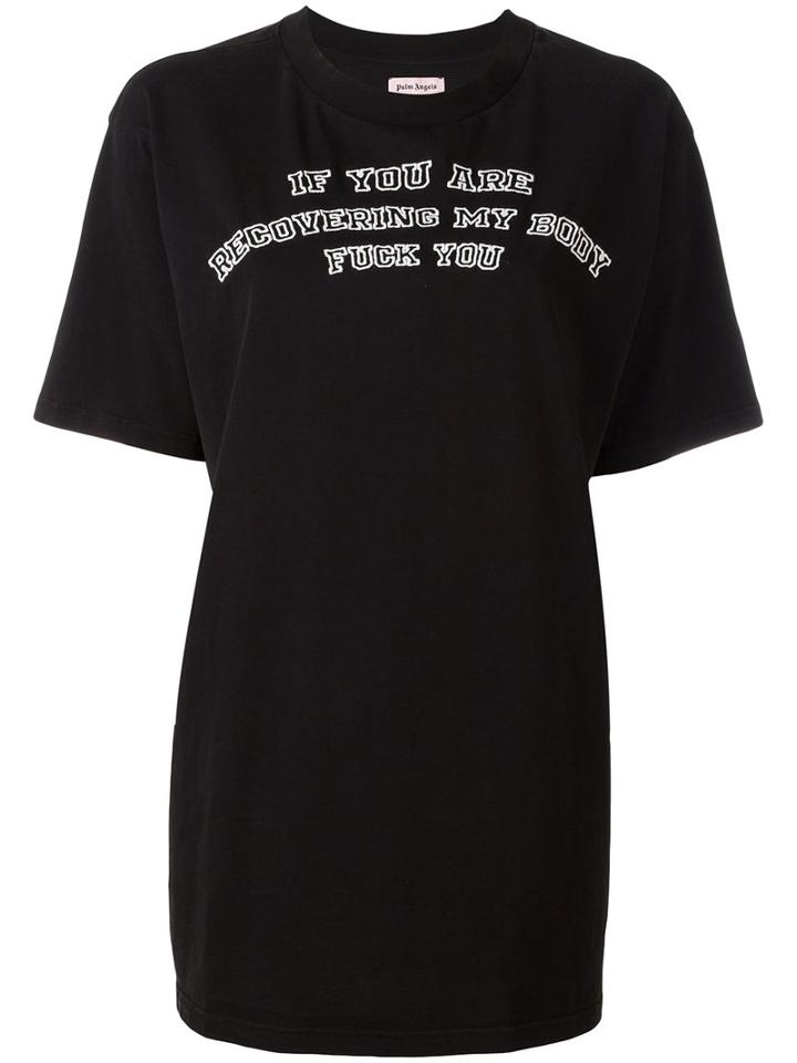 Palm Angels Kill T-shirt, Women's, Size: Xxs, Black, Cotton