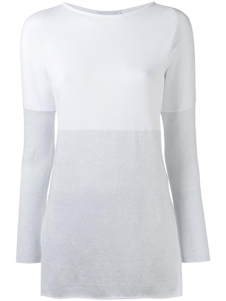 Fabiana Filippi Bicolour Jumper - White