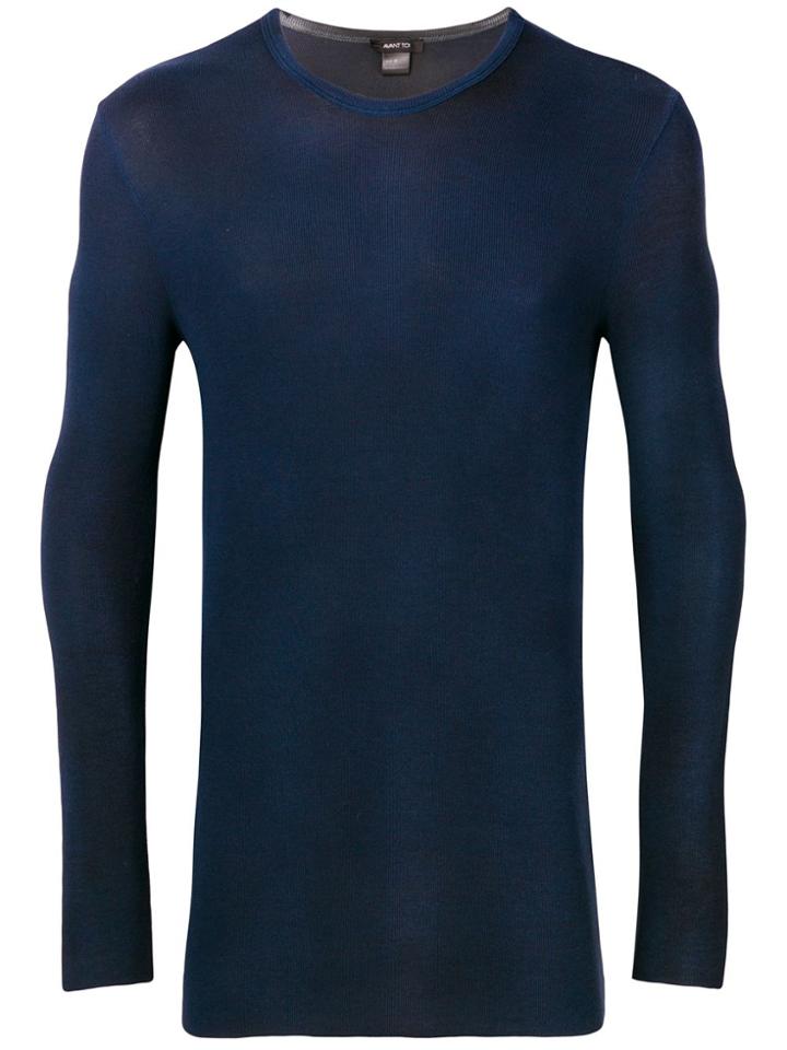 Avant Toi Knit Sweatshirt - Blue