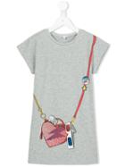 Little Marc Jacobs Printed T-shirt Dress, Girl's, Size: 6 Yrs, Grey