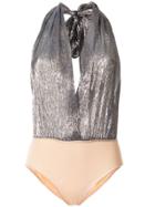Dsquared2 Metallic Halter Neck Body