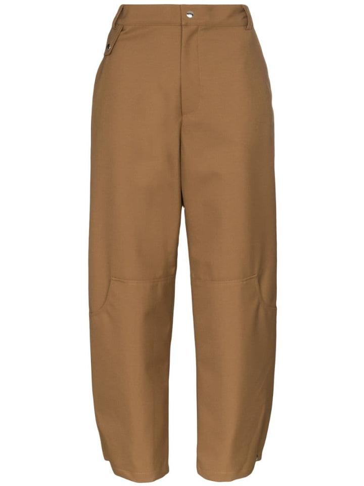 Markoo High Waist Wide Leg Trousers - Brown