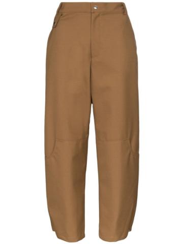 Markoo High Waist Wide Leg Trousers - Brown