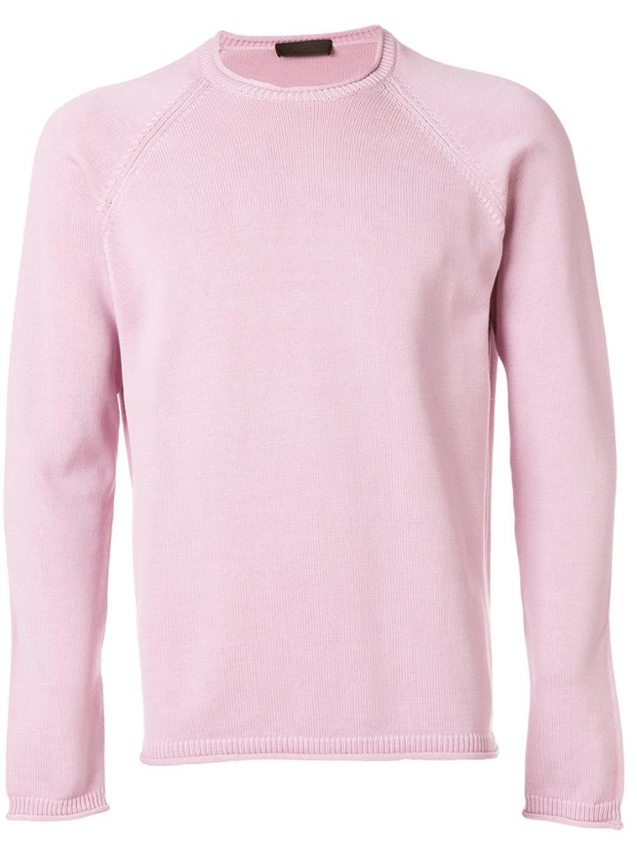 Altea Crew Neck Jumper - Pink & Purple
