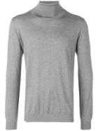 Laneus Roll-neck Fitted Sweater - Grey