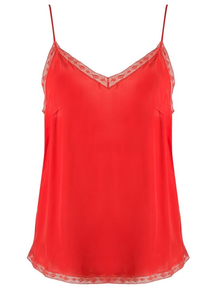 Talie Nk Silk Top, Women's, Size: 36, Red, Silk