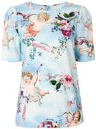 Dolce & Gabbana Cupid Print Blouse - Blue