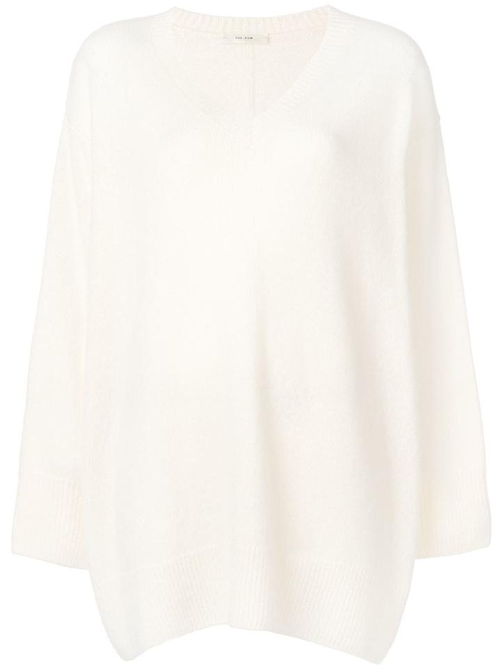 The Row Oversized Long-sleeve Sweater - White