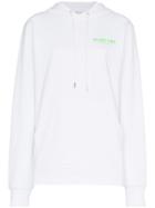 Helmut Lang Logo Hooded Sweatshirt - White