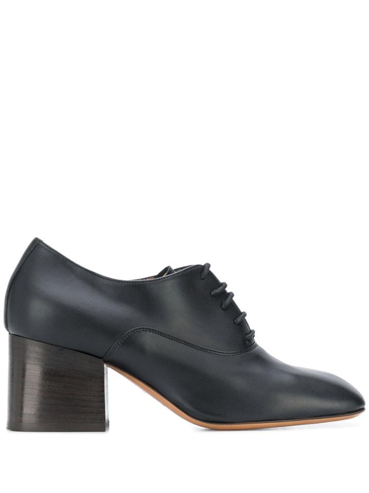 Marni Squared Toe Lace-up Shoes - Black