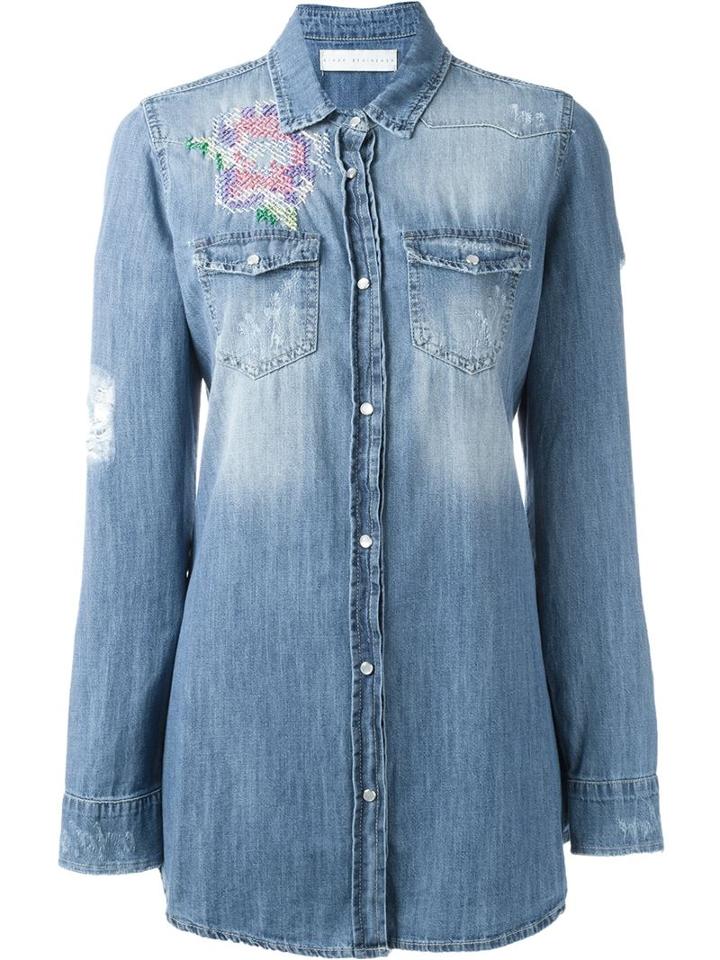 Giada Benincasa 'boy Long' Denim Shirt