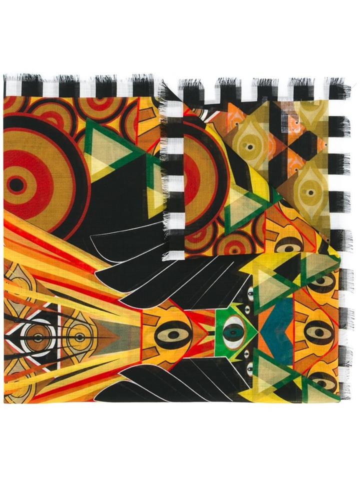 Givenchy Egyptian Art Deco Printed Stole, Women's, Wool
