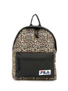 Fila Leopard Print Backpack - Brown