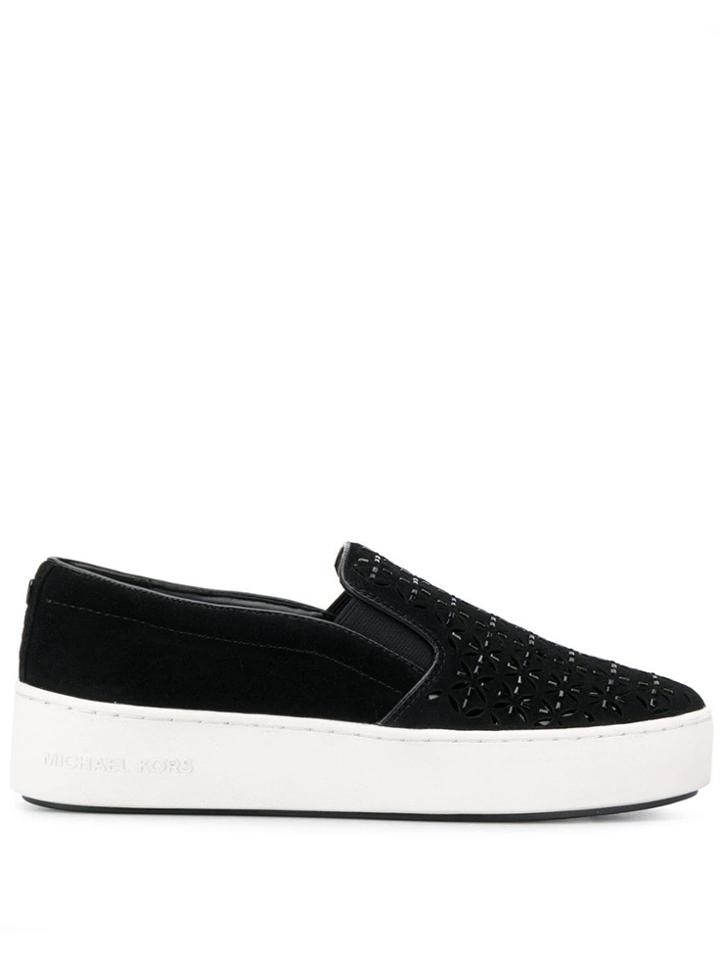 Michael Michael Kors Slip-on Plimsoll Sneakers - Black