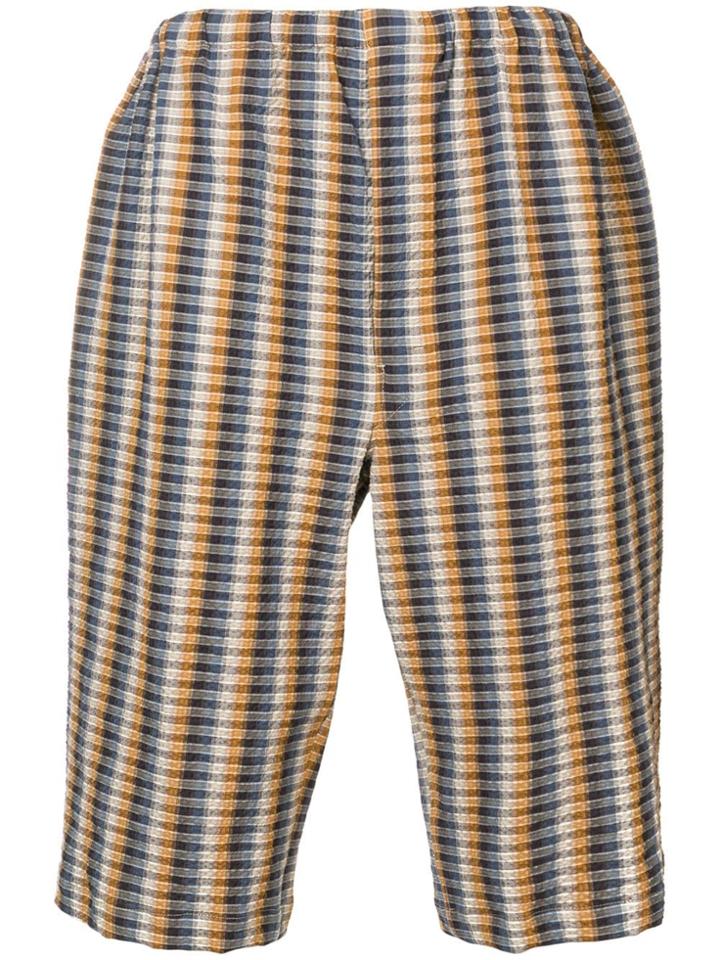 Lemaire Contrast Striped Shorts - Neutrals