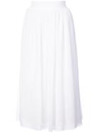 Paul Memoir Colour-block Tulle Midi Skirt - White