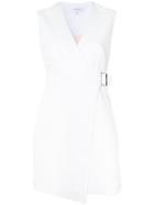Carven Wrapped Flared Dress - White