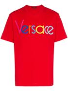 Versace Vers Emb Logo Ss Tee Red