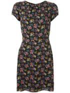 Saint Laurent Floral Print Mini Dress, Women's, Size: 40, Viscose/silk