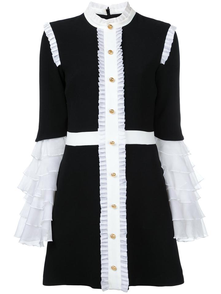 Macgraw - Sincerity Dress - Women - Silk/polyester/acetate - 6, Black, Silk/polyester/acetate