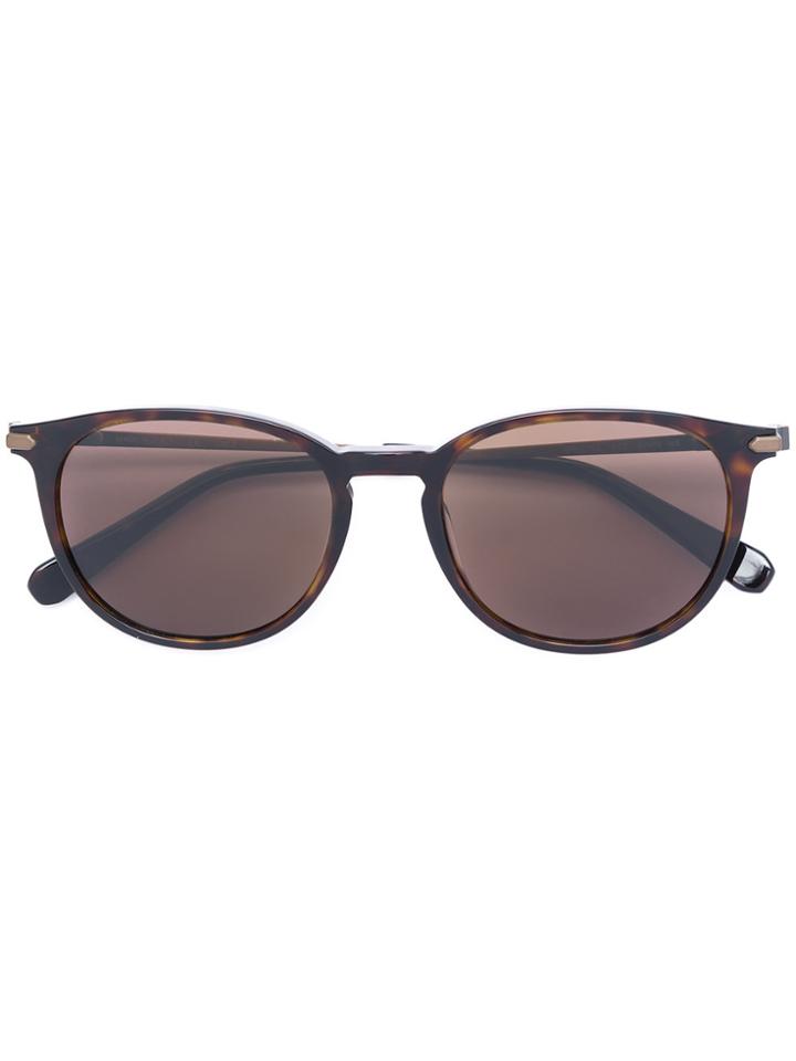 Brioni Round Frame Sunglasses - Brown