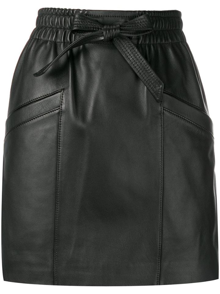Coach Waist-tied Mini Skirt - Black
