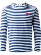 Comme Des Garons Play Striped T-shirt