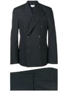 Maison Margiela Pinstripe Double Breasted Suit - Blue