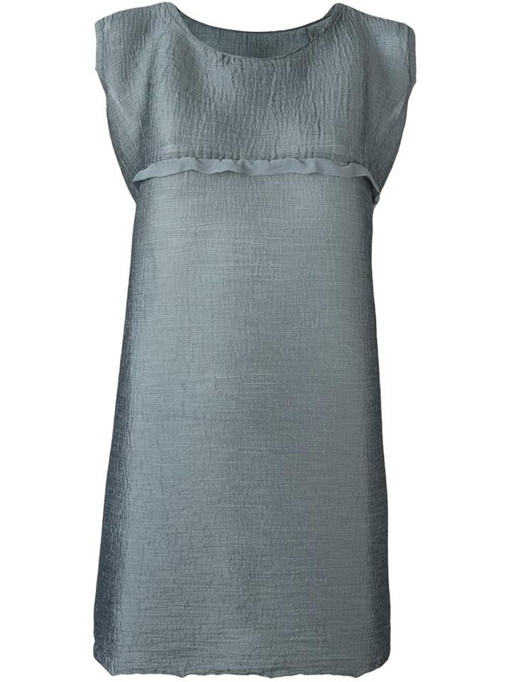 Issey Miyake Cauliflower Long Plissé Top, Women's, Grey, Polyester