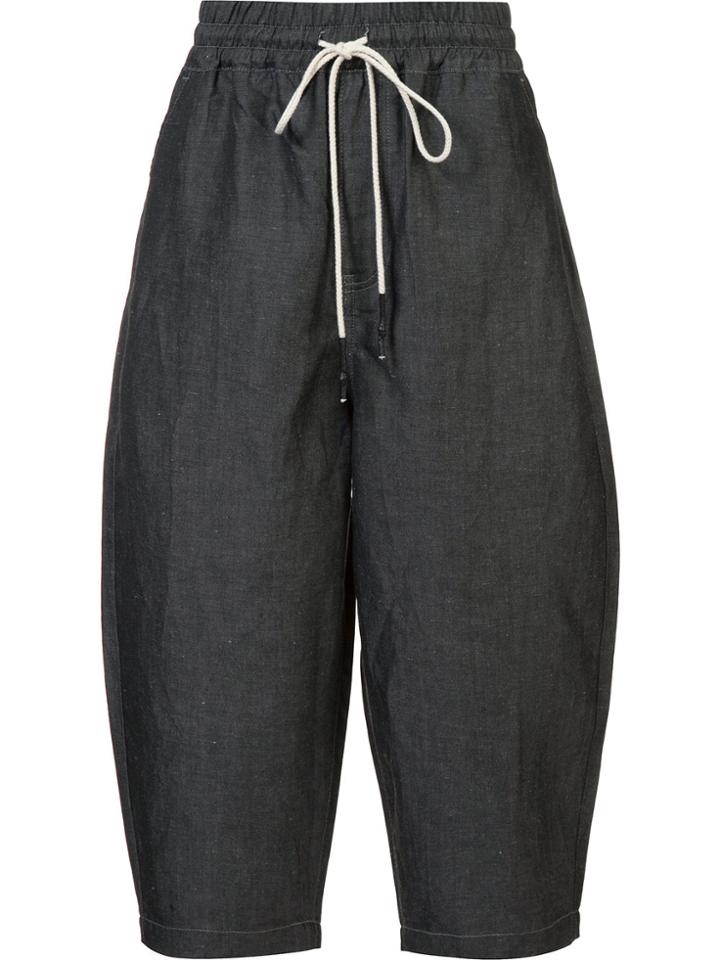Mostly Heard Rarely Seen Loose Cropped Pants - Grey