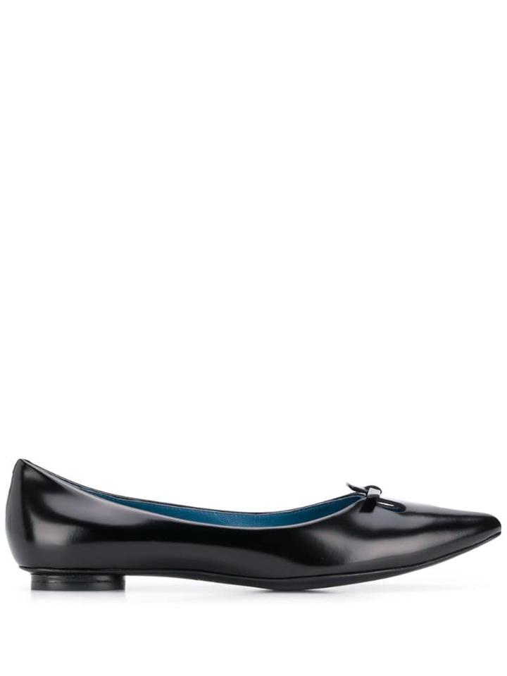 Marc Jacobs Bow Detail Ballerina Shoes - Black